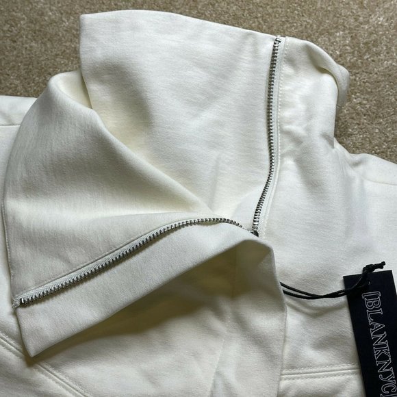 Blank NYC Jacket Small Womens Casual Zipper Moto White Ladies Casual New Classic - Picture 7 of 11